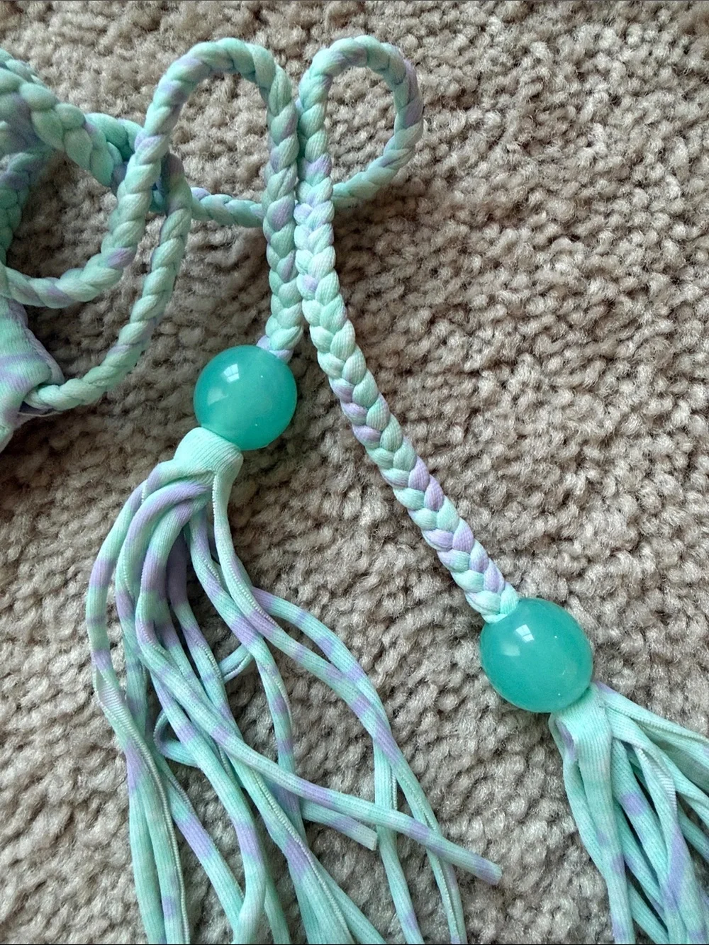 Victoria's Secret Reversible Blue/Lilac Halter Bikini with Blue Tassels - Picture 7 of 10